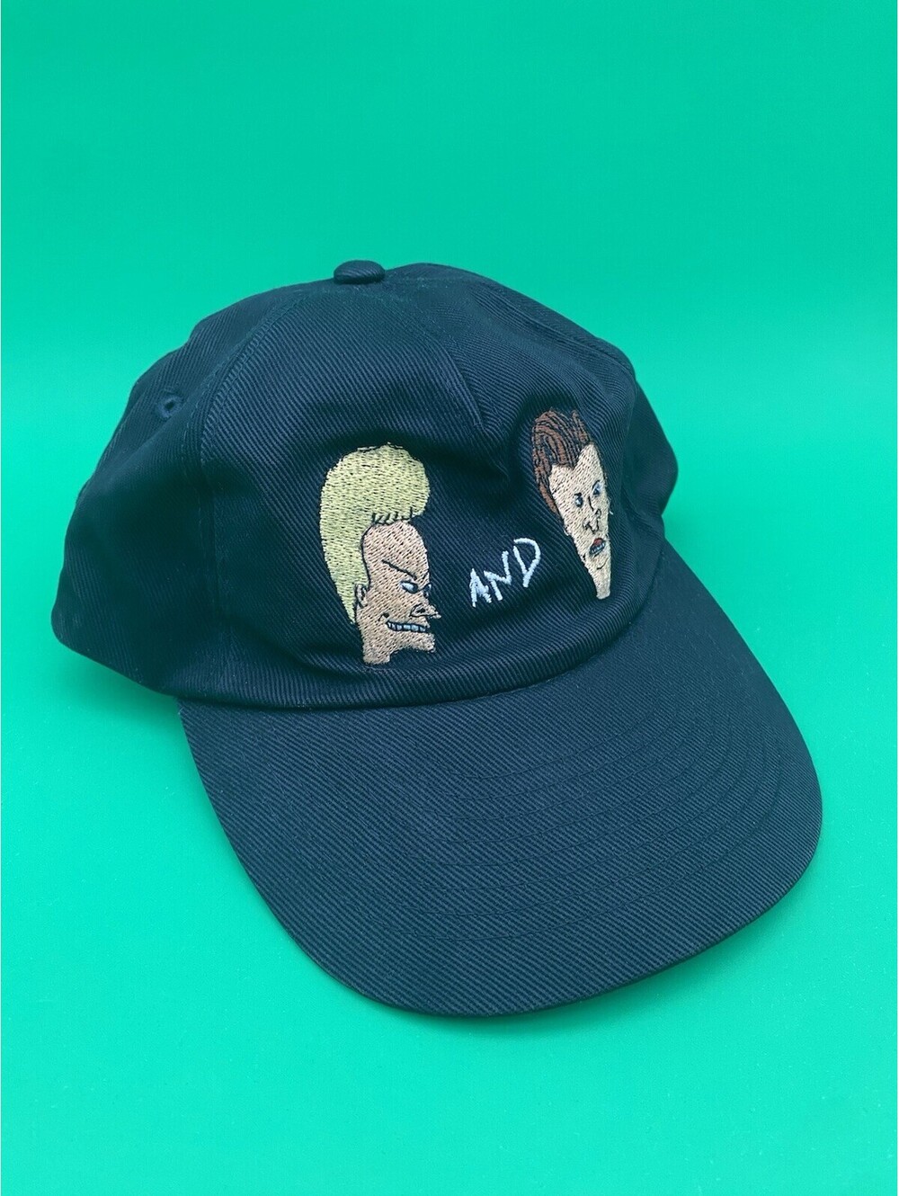 Beavis and Butthead Black Snapback Hat - VTG 1997 MTV - w/ Tags